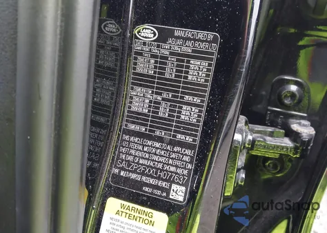 2020 Land Rover Range Rover Evoque Se z USA, uszkodzony, nr VIN SALZP2FXXLH077637